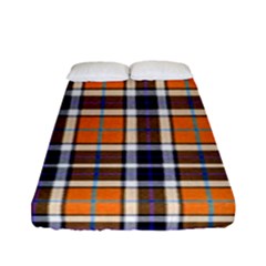 Tartans Yellow 34 Fitted Sheet (full/ Double Size) by impacteesstreetwearfour