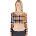 Tartans Yellow 34 Long Sleeve Crop Top View1