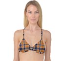 Tartans Yellow 34 Reversible Tri Bikini Top View1