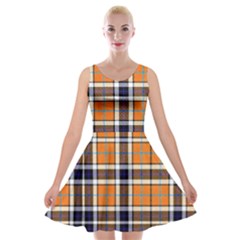 Tartans Yellow 34 Velvet Skater Dress by impacteesstreetwearfour