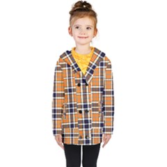 Tartans Yellow 34 Kids  Double Breasted Button Coat by impacteesstreetwearfour