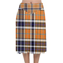 Tartans Yellow 34 Velvet Flared Midi Skirt by impacteesstreetwearfour