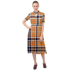 Tartans Yellow 34 Keyhole Neckline Chiffon Dress by impacteesstreetwearfour