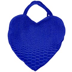 Leather Texture 6 Giant Heart Shaped Tote by skindeep