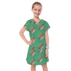 Toy Robot Kids  Drop Waist Dress by Vaneshart