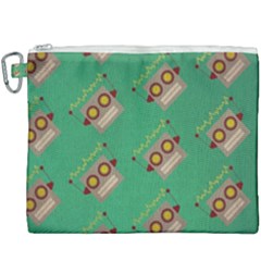 Toy Robot Canvas Cosmetic Bag (xxxl) by Vaneshart