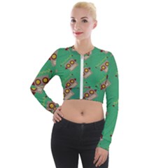 Toy Robot Long Sleeve Cropped Velvet Jacket by Vaneshart