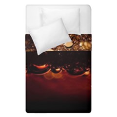 Water Drops Bubbles Macro Close Up Brown Duvet Cover Double Side (single Size) by Vaneshart