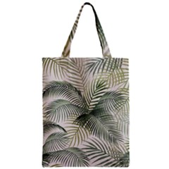 Vector Palm Leaves Pattern  Illustration Zipper Classic Tote Bag by Vaneshart