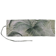 Vector Palm Leaves Pattern  Illustration Roll Up Canvas Pencil Holder (m) by Vaneshart