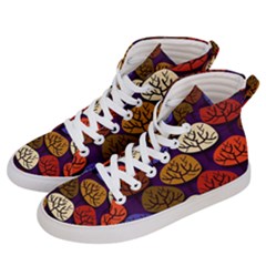 Tree Pattern Background Men s Hi-top Skate Sneakers by Vaneshart