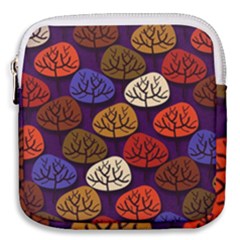 Tree Pattern Background Mini Square Pouch by Vaneshart