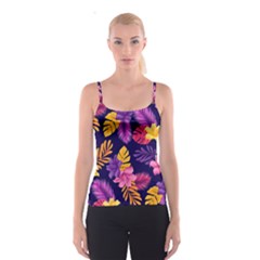 Tropical Pattern Spaghetti Strap Top by Vaneshart