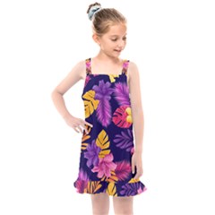 Tropical Pattern Kids  Overall Dress by Vaneshart