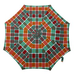 Bricks Abstract Seamless Pattern Hook Handle Umbrellas (large) by Vaneshart