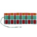 Bricks Abstract Seamless Pattern Roll Up Canvas Pencil Holder (M) View1