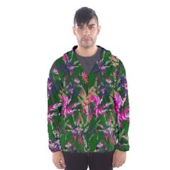 Vibrant Tropical Men s Hooded Windbreaker