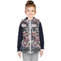 Graffiti Wall Background Kids  Hooded Puffer Vest View1