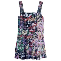 Graffiti Wall Background Kids  Layered Skirt Swimsuit by Vaneshart