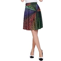 Abstract Colorful Pieces Mosaics A-line Skirt by Vaneshart