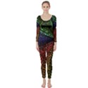 Abstract Colorful Pieces Mosaics Long Sleeve Catsuit View1