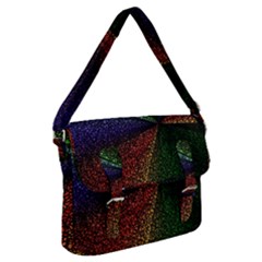 Abstract Colorful Pieces Mosaics Buckle Messenger Bag by Vaneshart