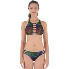 Abstract Colorful Pieces Mosaics Perfectly Cut Out Bikini Set by Vaneshart