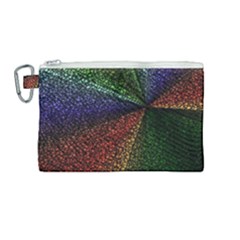 Abstract Colorful Pieces Mosaics Canvas Cosmetic Bag (medium) by Vaneshart