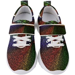 Abstract Colorful Pieces Mosaics Kids  Velcro Strap Shoes by Vaneshart