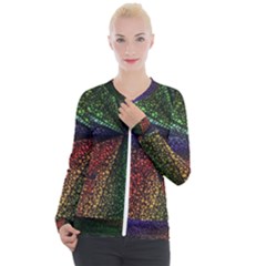 Abstract Colorful Pieces Mosaics Casual Zip Up Jacket by Vaneshart