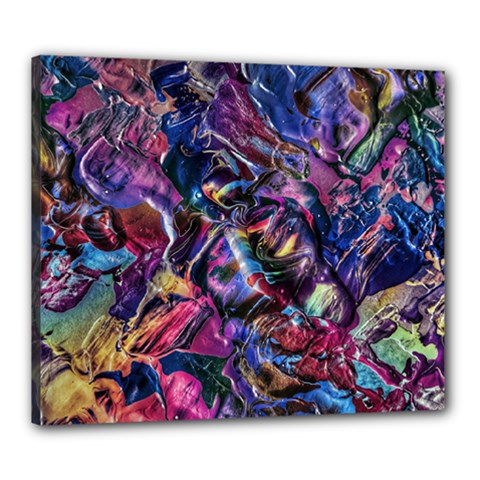 Multicolored Abstract Painting Canvas 24  X 20  (stretched) by Vaneshart