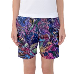 Multicolored Abstract Painting Women s Basketball Shorts by Vaneshart