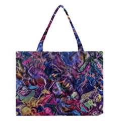 Multicolored Abstract Painting Medium Tote Bag