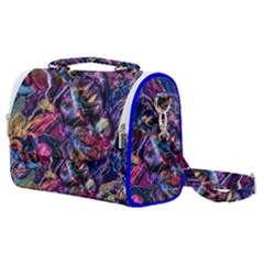 Multicolored Abstract Painting Satchel Shoulder Bag by Vaneshart