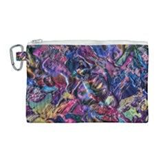 Multicolored Abstract Painting Canvas Cosmetic Bag (large) by Vaneshart