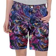 Multicolored Abstract Painting Pocket Shorts by Vaneshart