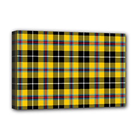 Cornish National Tartan Deluxe Canvas 18  X 12  (stretched) by impacteesstreetwearfour