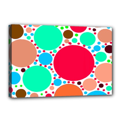 Dots Canvas 18  X 12  (stretched) by impacteesstreetweareight