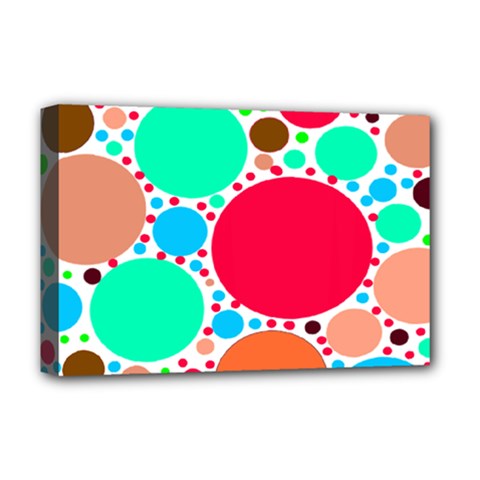 Dots Deluxe Canvas 18  X 12  (stretched) by impacteesstreetweareight