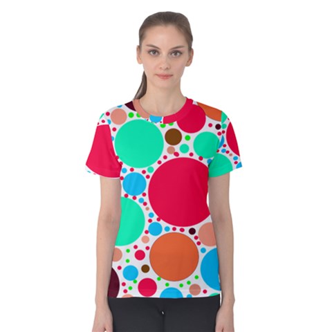 Dots Women s Cotton Tee by impacteesstreetweareight