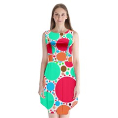 Dots Sleeveless Chiffon Dress  