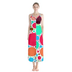 Dots Button Up Chiffon Maxi Dress by impacteesstreetweareight