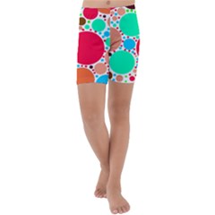 Dots Kids  Lightweight Velour Capri Yoga Leggings by impacteesstreetweareight