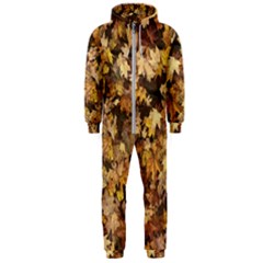 Late October Leaves 3 Hooded Jumpsuit (men)  by bloomingvinedesign