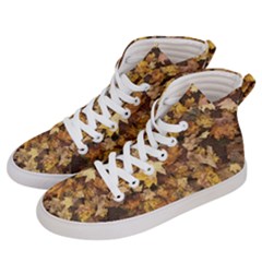 Late October Leaves 3 Men s Hi-top Skate Sneakers by bloomingvinedesign