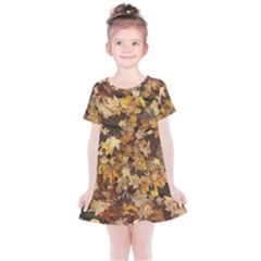 Late October Leaves 3 Kids  Simple Cotton Dress by bloomingvinedesign