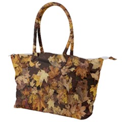 Late October Leaves 3 Canvas Shoulder Bag by bloomingvinedesign