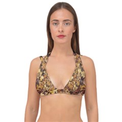 Late October Leaves 3 Double Strap Halter Bikini Top by bloomingvinedesign