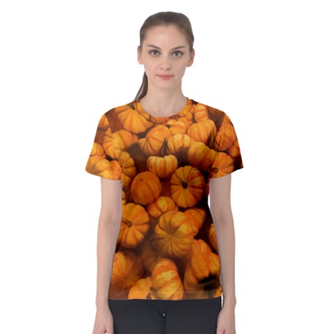 Mini Pumpkins Women s Sport Mesh Tee by bloomingvinedesign