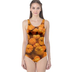 Mini Pumpkins One Piece Swimsuit by bloomingvinedesign